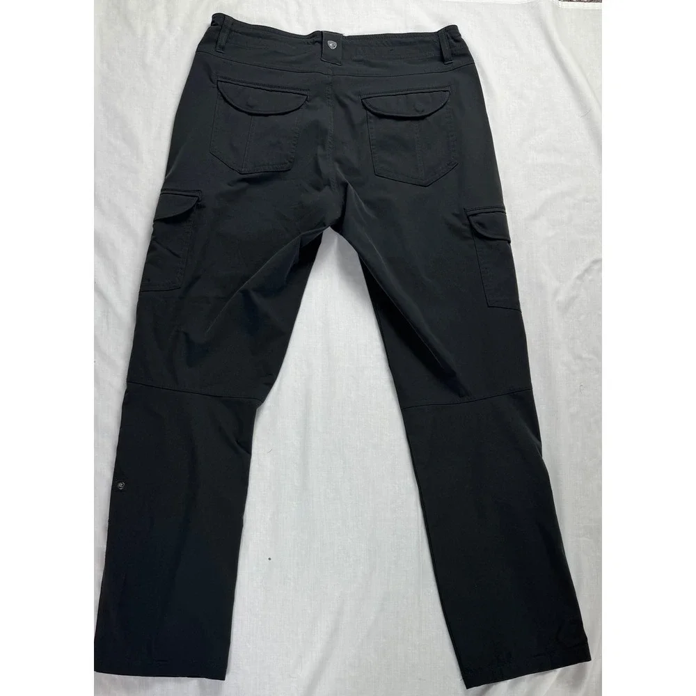 Kuhl Womens Cargo Hiking Pants Black Size 10 Reg Outdoor Trekking Trousers